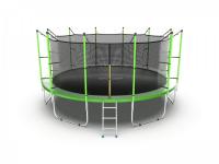 Батут с внутренней сеткой и лестницей EVO JUMP Internal 16ft (Green)